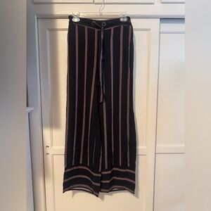 Ivy & Main Striped Black and Pink Women's Pants